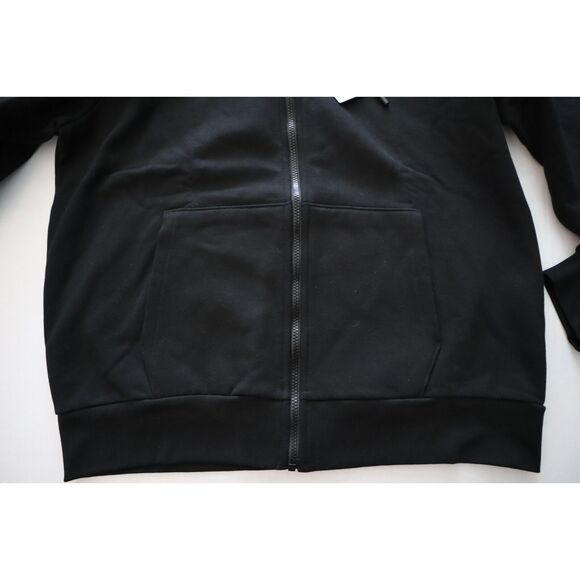 Lacoste Men's Sz XL Black Classic Fit Crocodile Logo Full Zip Hoodie Jacket - Picture 10 of 13